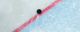 hockey puck on ice